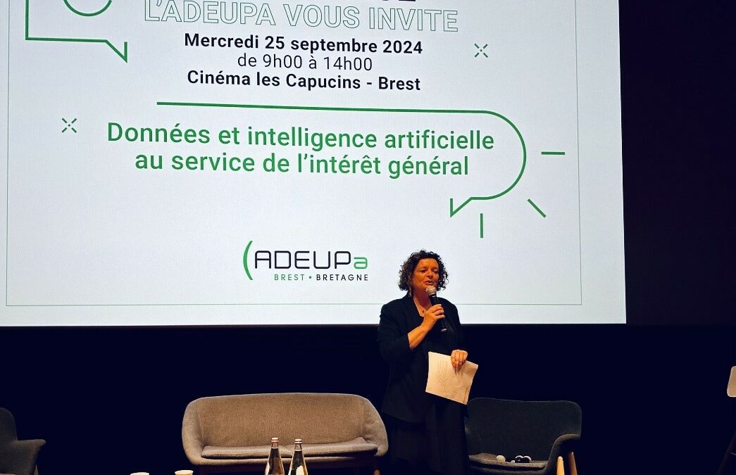 Participation à la Conférence « les données et intelligence artificielle au service de l’intérêt général » le 25 septembre à Brest